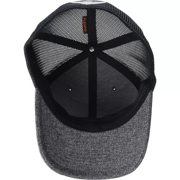 Columbia PFG Leather Fish Flag Mesh Ball Cap