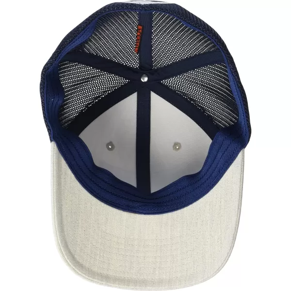 Columbia PFG Leather Fish Flag Mesh Ball Cap