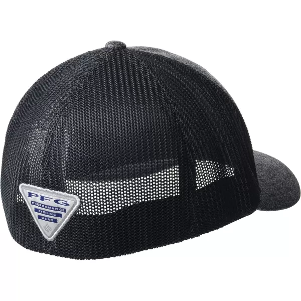 Columbia PFG Leather Fish Flag Mesh Ball Cap