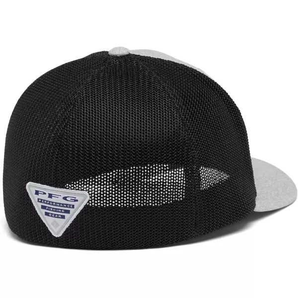 Columbia PFG Leather Fish Flag Mesh Ball Cap