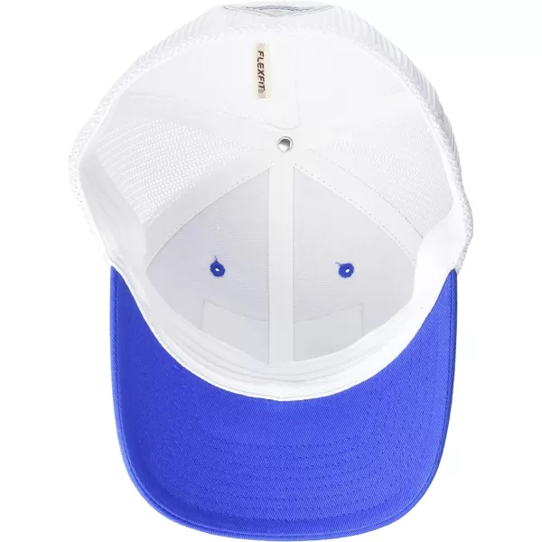 Columbia PFG Leather Fish Flag Mesh Ball Cap