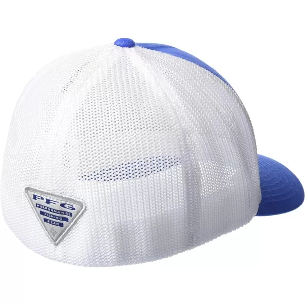 Columbia PFG Leather Fish Flag Mesh Ball Cap