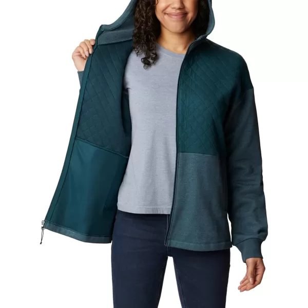 Columbia Women's Hart Mountain Quilted Hooded Full Zip