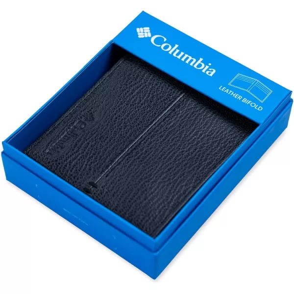 Columbia Men's Everyday Bifold Wallet-Multiple Card Slots, Id Window