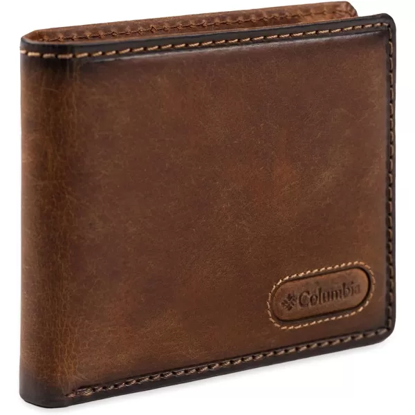 Columbia Men's Everyday Bifold Wallet-Multiple Card Slots, Id Window