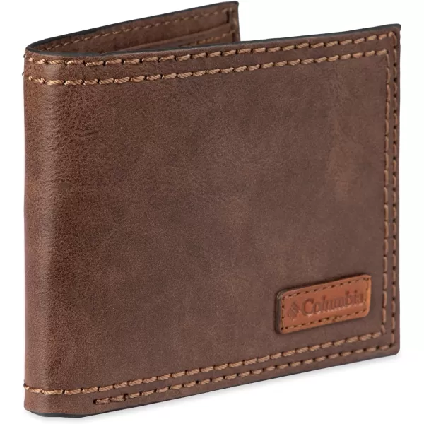 Columbia Men's Everyday Bifold Wallet-Multiple Card Slots, Id Window
