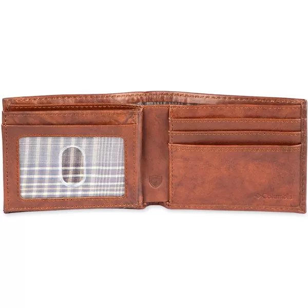 Columbia Men's Everyday Bifold Wallet-Multiple Card Slots, Id Window