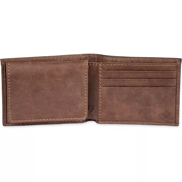 Columbia Men's Everyday Bifold Wallet-Multiple Card Slots, Id Window
