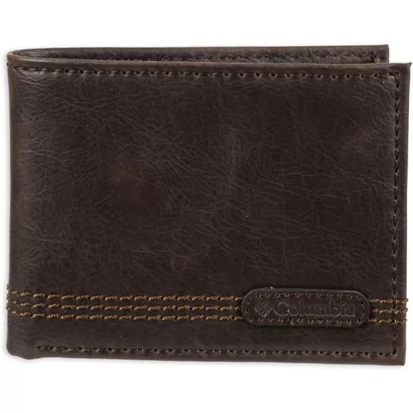 Columbia Men's Everyday Bifold Wallet-Multiple Card Slots, Id Window