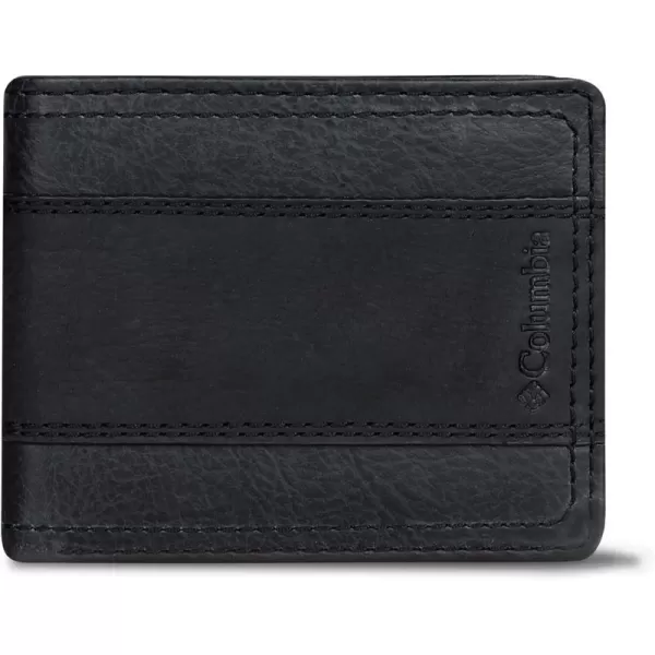 Columbia Men's Everyday Bifold Wallet-Multiple Card Slots, Id Window