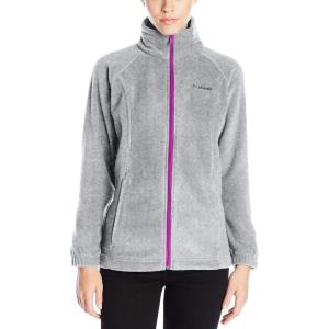 imageColumbia Womens Benton Springs Full ZipLight GreyBright Plum 2016