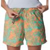 imageColumbia Womens Super Backcast Water ShortElectric Turquoise Hawaiian Throwback