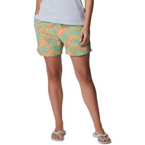 imageColumbia Womens Super Backcast Water ShortElectric Turquoise Hawaiian Throwback