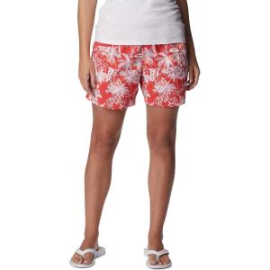 imageColumbia Womens Super Backcast Water ShortRed Hibiscus Festive Fishin