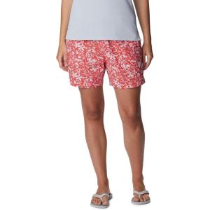 imageColumbia Womens Super Backcast Water ShortRed Hibiscus Kona
