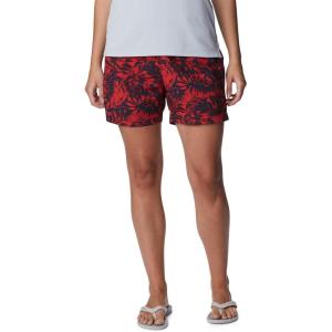 imageColumbia Womens Super Backcast Water ShortRed Spark Hawaiian Throwback