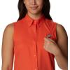 imageColumbia Sportswear Womens Tamiami Sleeveless ShirtCorange