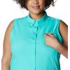 imageColumbia Sportswear Womens Tamiami Sleeveless ShirtElectric Turquoise