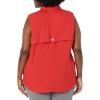 imageColumbia Sportswear Womens Tamiami Sleeveless ShirtRed Hibiscus