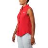imageColumbia Sportswear Womens Tamiami Sleeveless ShirtRed Lily