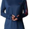 imageColumbia Womens Tidal Tee HoodieCarbonRed Spark Logo