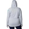 imageColumbia Womens Tidal Tee HoodieCirrus GreyOcean Blue Logo
