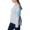 imageColumbia Womens Tidal Tee HoodieCirrus GreyOcean Blue Logo
