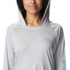 imageColumbia Womens Tidal Tee HoodieCool GreyRiptide Logo