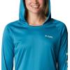 imageColumbia Womens Tidal Tee HoodieDeep MarineLight Lime Logo