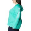 imageColumbia Womens Tidal Tee HoodieElectric TurquoiseWhite Logo