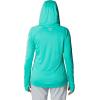 imageColumbia Womens Tidal Tee HoodieElectric TurquoiseWhite Logo
