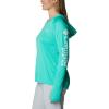 imageColumbia Womens Tidal Tee HoodieElectric TurquoiseWhite Logo