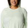 imageColumbia Womens Tidal Tee HoodieLight LimeWhite Logo