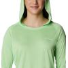 imageColumbia Womens Tidal Tee HoodieLime GlowWhite Logo