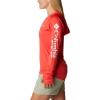 imageColumbia Womens Tidal Tee HoodieRed HibiscusWhite Logo