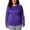 imageColumbia Womens Tidal Tee HoodieVivid PurpleWhite Logo