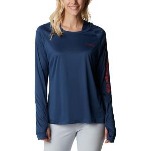 imageColumbia Womens Tidal Tee HoodieCarbonRed Spark Logo