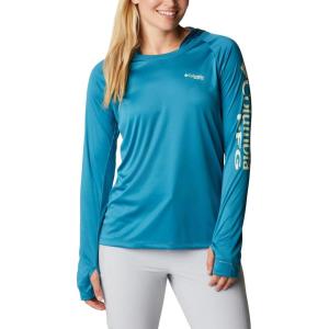 imageColumbia Womens Tidal Tee HoodieDeep MarineLight Lime Logo