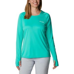 imageColumbia Womens Tidal Tee HoodieElectric TurquoiseWhite Logo