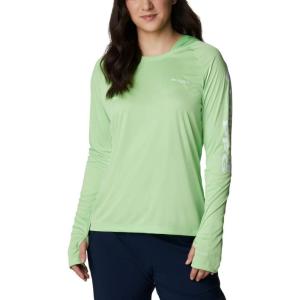 imageColumbia Womens Tidal Tee HoodieLime GlowWhite Logo