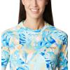 imageColumbia Womens Super Tidal Tee Long SleeveBlue Macaw Philo Palms