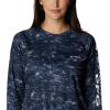 imageColumbia Womens Super Tidal Tee Long SleeveCollegiate Navy Contour Fish