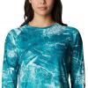 imageColumbia Womens Super Tidal Tee Long SleeveElectric Turquoise Realtree Horizon