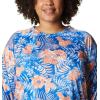 imageColumbia Womens Super Tidal Tee Long SleeveHarbor Blue Batik Floral Print