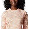 imageColumbia Womens Super Tidal Tee Long SleeveLight Juice Archive Palms Print