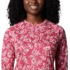 imageColumbia Womens Super Tidal Tee Long SleeveRed Lily Archive Palms Print