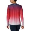 imageColumbia Womens Super Tidal Tee Long SleeveRed Lily Gradient