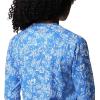 imageColumbia Womens Super Tidal Tee Long SleeveStormy Blue Archive Palms Print
