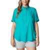 imageColumbia Womens Tamiami II Plus Size Short Sleeve ShirtTropic Water