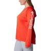 imageColumbia Womens Tidal Tee HoodieBright PoppyWhite Logo